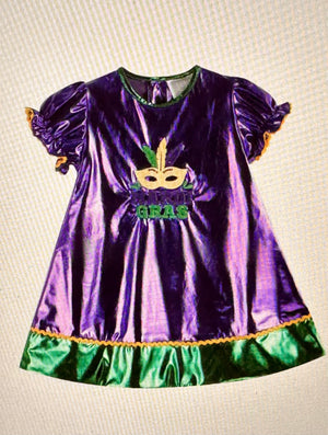 Metallic Mardi Gras Dress